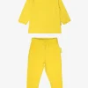 Organic Yellow Basic Long-Sleeved T-Shirt & Leggings Bundle