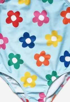 Rainbow Bloom Print Kids' Swimsuit