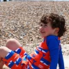 Whale Waves Print Kids' Rash Vest