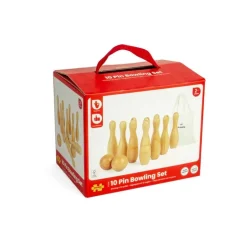 10 Pin Wooden Bowling Set