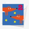 Age 2 Foxes Birthday Card