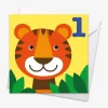 Age 1 Tiger Birthday Card