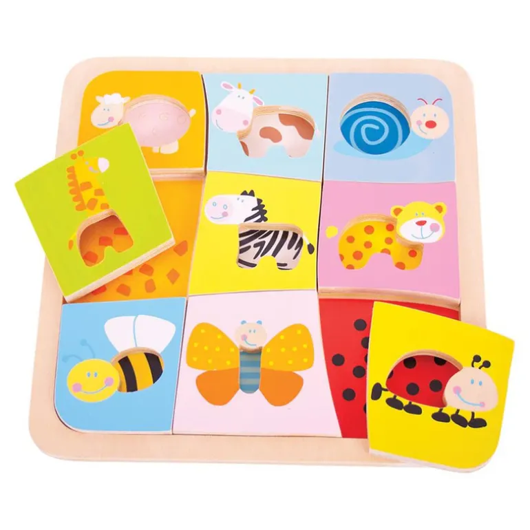 Animal Patterns Puzzle - Wooden