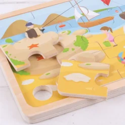 At the Seaside Puzzle - Wooden