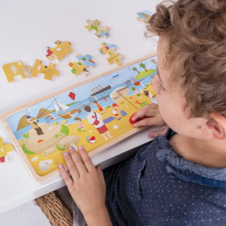 At the Seaside Puzzle - Wooden