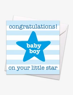Blue Star Baby Card