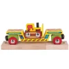 Bulldozer Low Loader - Wooden Train Toy