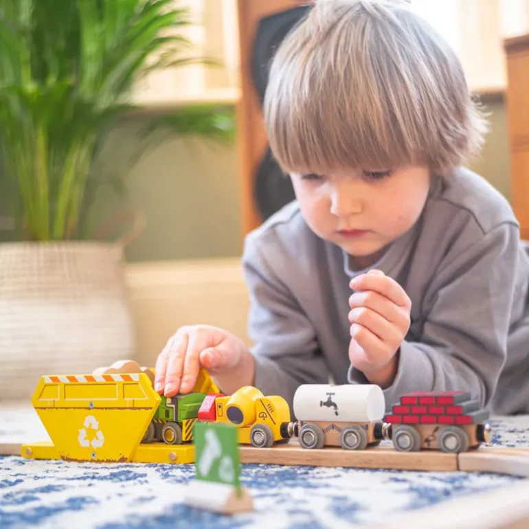Construction Train - Wooden Toy