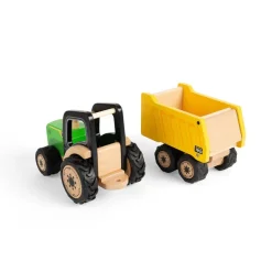 Country Tractor & Trailer - Wooden Farm Toy