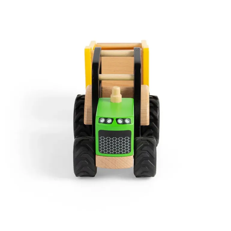 Country Tractor & Trailer - Wooden Farm Toy