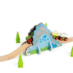 Dino Riser Tunnel - Wooden Train Toy