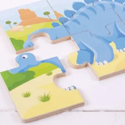 Dinosaur (6 Piece Puzzles) - 3 Puzzles