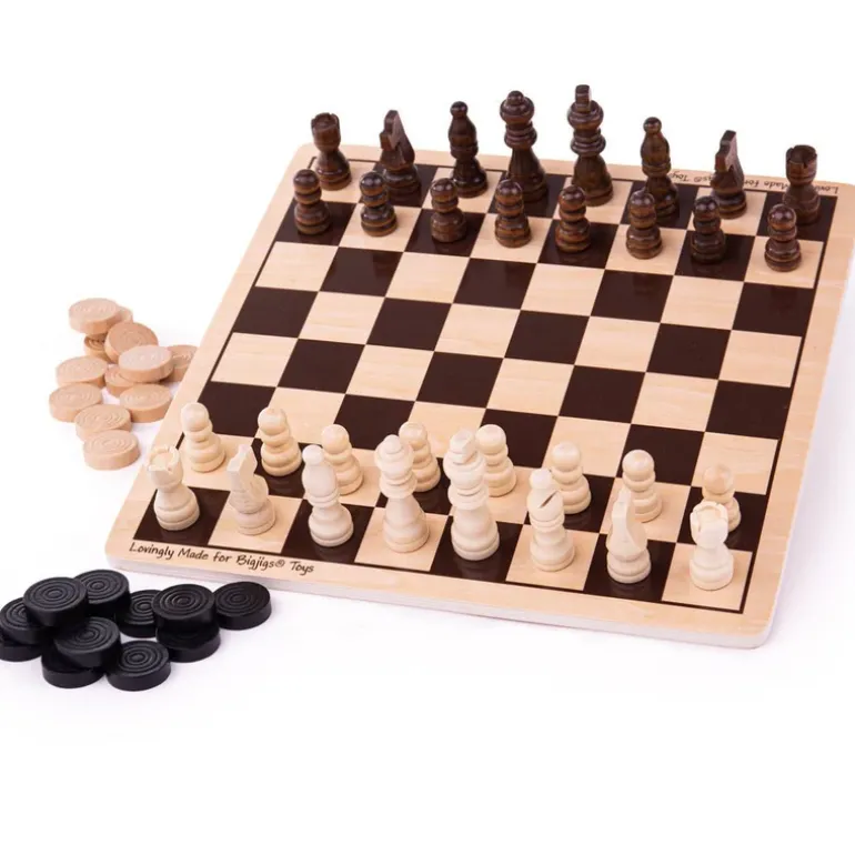 Draughts and Chess Set - FSC® Certified Wood