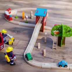 Fire Station Train Set