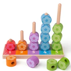 First Flower Stacker - Wooden Toy