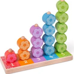 First Flower Stacker - Wooden Toy
