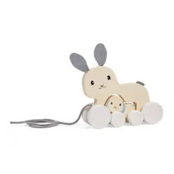 Fsc Pull Along Bunny & Baby