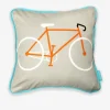 Grey Bike Cushion Cover