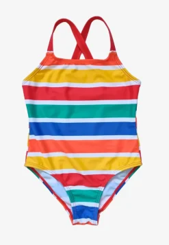 Happy Stripe Print Kids' Swimsuit