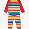 Happy Stripe Print Kids' Swim Rash Vest & Leggings Bundle