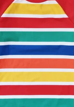 Happy Stripe Print Kids' Swim Rash Vest