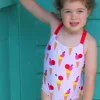 Ice Cream Cones Print Kids' Swimsuit