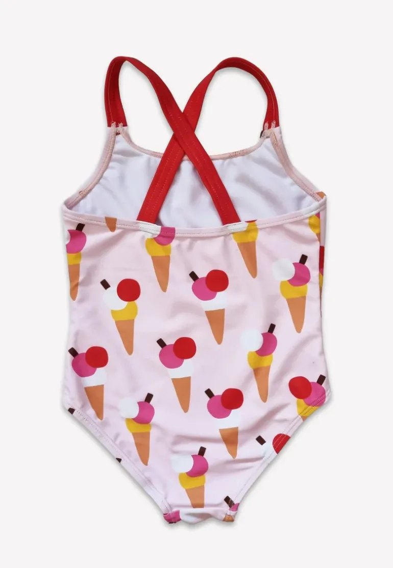 Ice Cream Cones Print Kids' Swimsuit