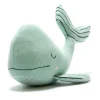 Knitted Organic Cotton Sea Green Whale Toy