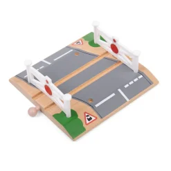 Level Crossing - Wooden Toy Train Accessory