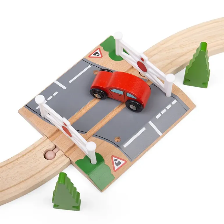 Level Crossing - Wooden Toy Train Accessory