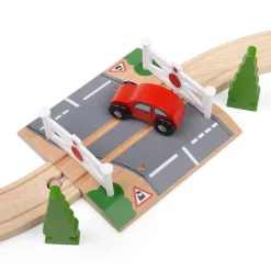 Level Crossing - Wooden Toy Train Accessory