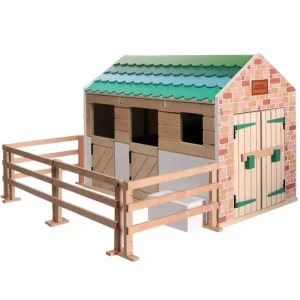 Lottie Doll Wooden Stables Playset