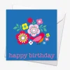 Multi Bird Birthday Card