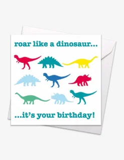 Multi Dino Birthday Card
