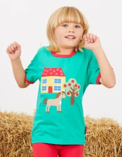 Organic Animal Farm Applique T-Shirt