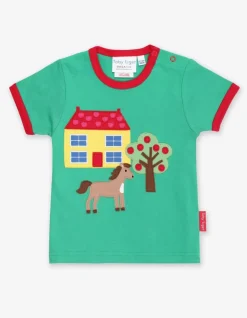 Organic Animal Farm Applique T-Shirt