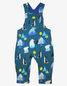 Organic Arctic Print Dungarees