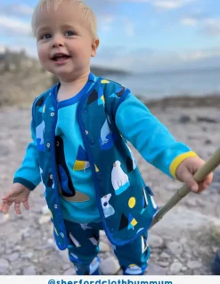 Organic Arctic Print Reversible Gilet