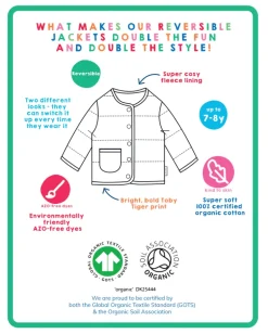 Organic Arctic Print Reversible Jacket