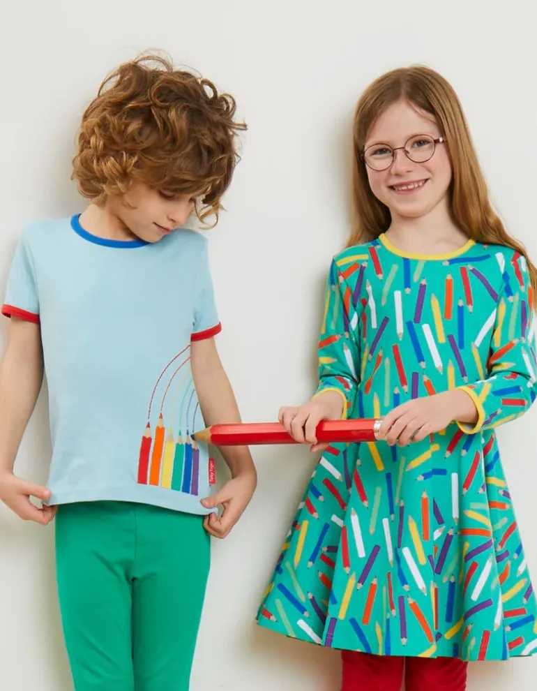 Organic Art Print Skater Dress