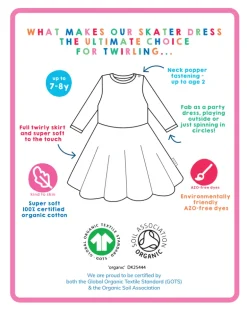 Organic Art Print Skater Dress