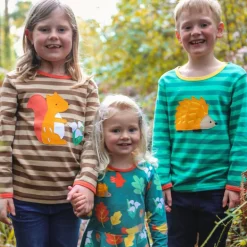 Organic Autumn Print Skater Dress