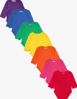 Organic Basic Long-Sleeved Baby Bodysuit Bundle (6-12m / 80cm)