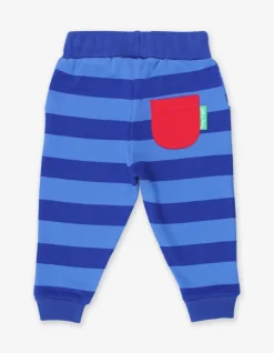 Organic Blue Blue Striped Joggers