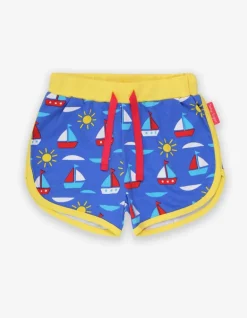 Organic Boat Print Running Shorts