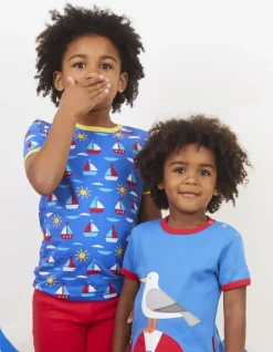 Organic Boat Print T-Shirt