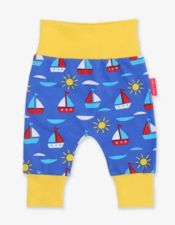 Organic Boat Print Yoga Pants