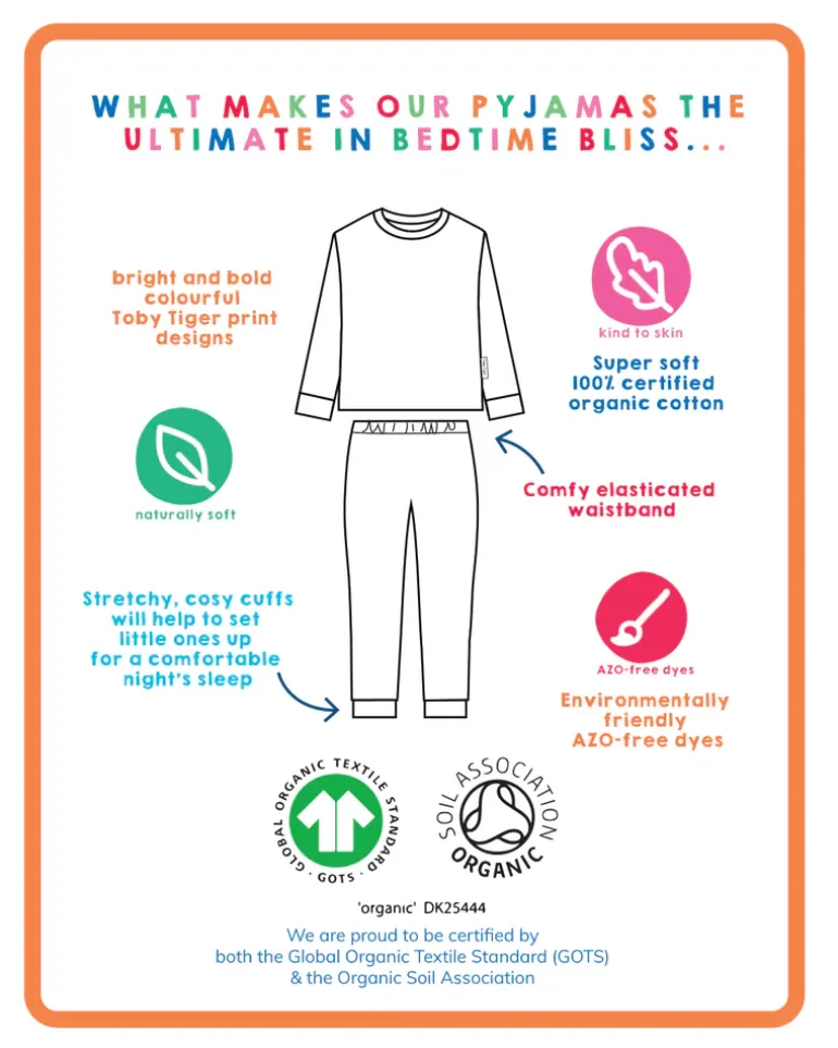 Organic Bold Floral Print Pyjamas