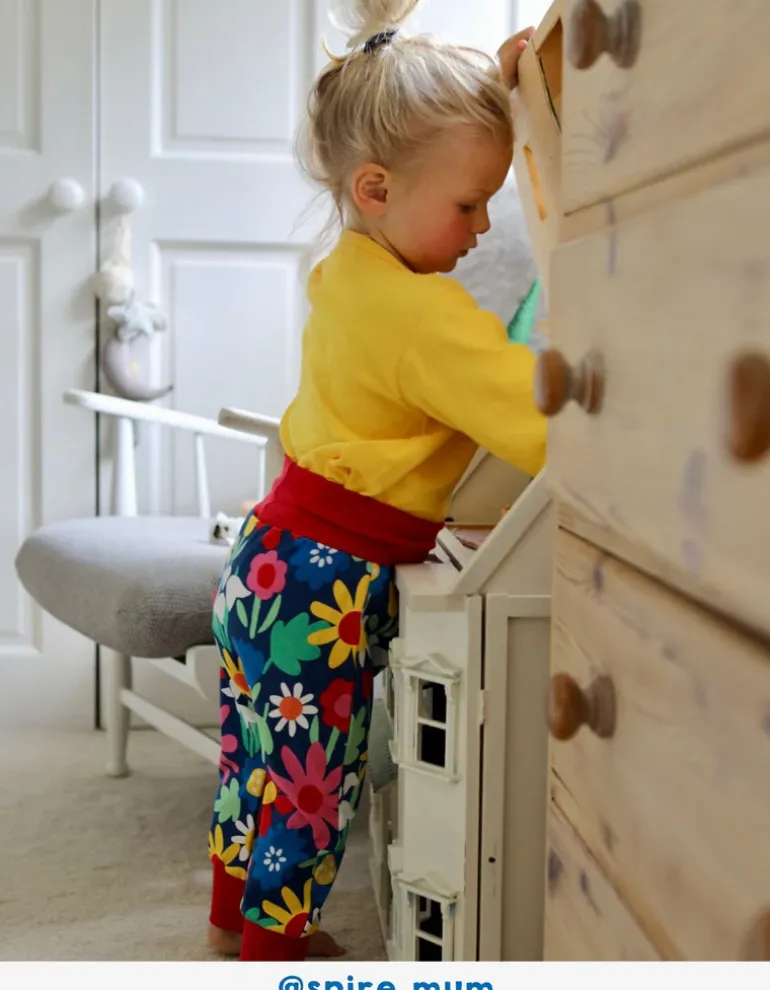 Organic Bold Floral Print Yoga Pant