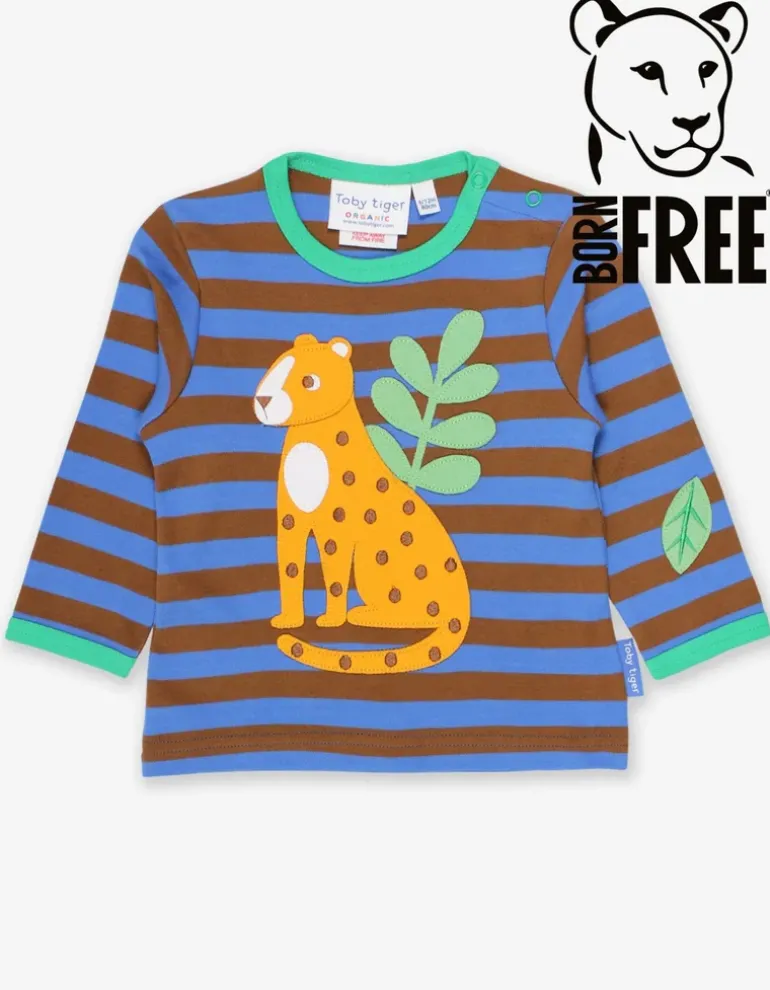 Organic Born Free Leopard Applique T-Shirt